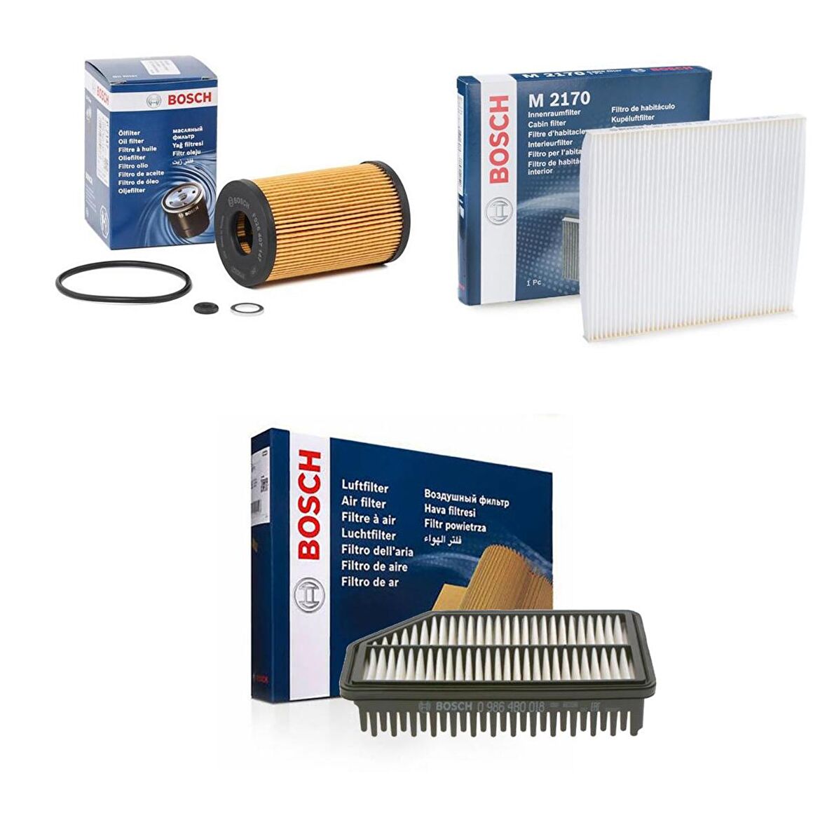 Hyundai Accent Blue 1.6 CRDI 3'lü Filtre Seti (2011 - 2016) Bosch