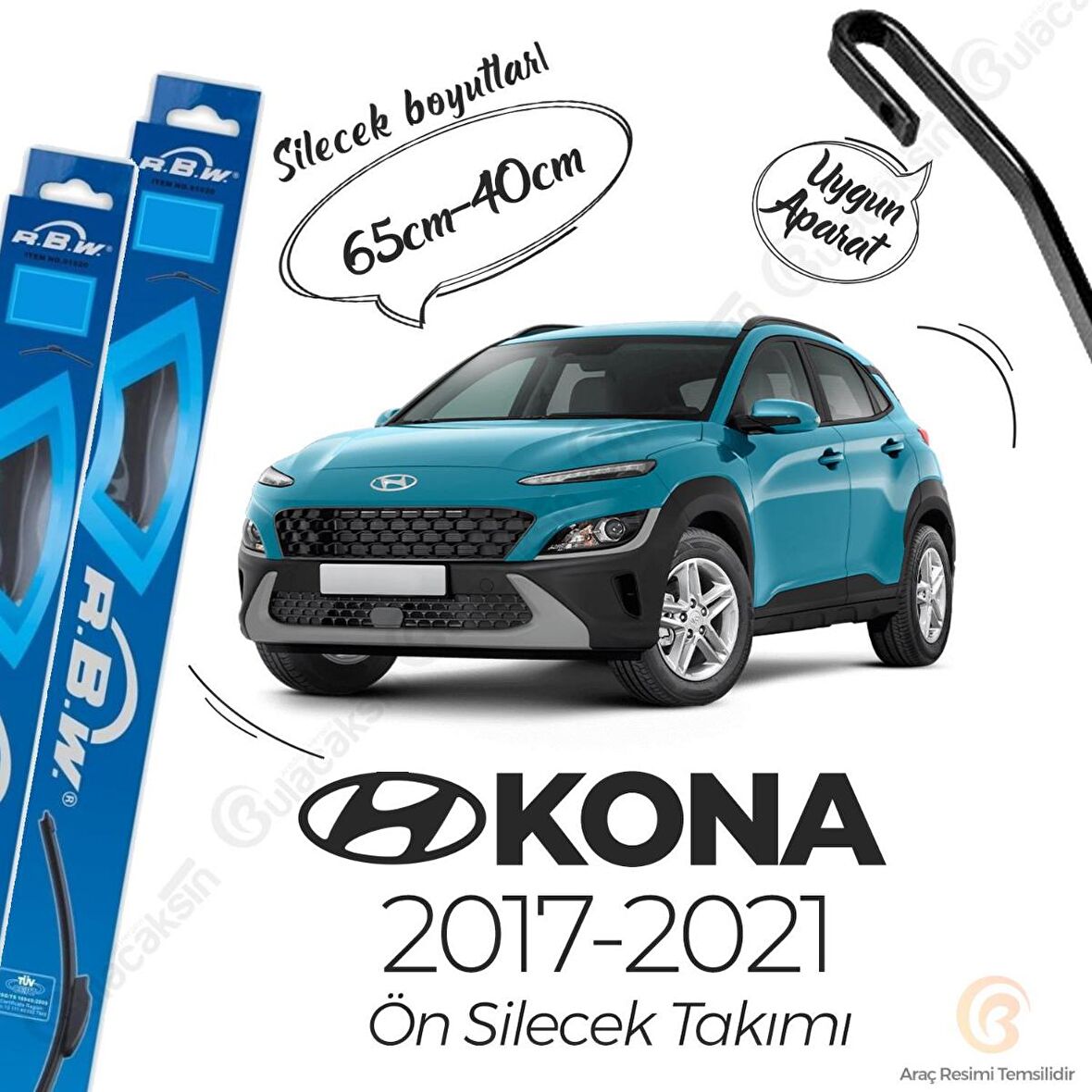 Hyundai Kona Muz Silecek Takımı (2017-2021) RBW