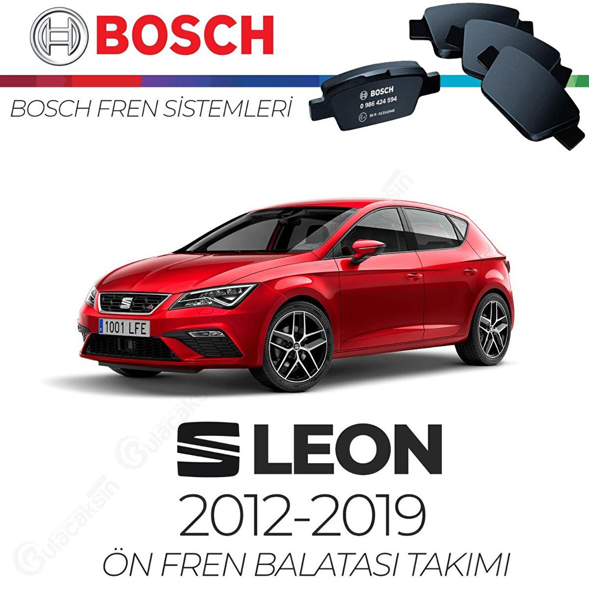 Seat Leon 2012 - 2019 Ön Fren Balata Takımı - Bosch