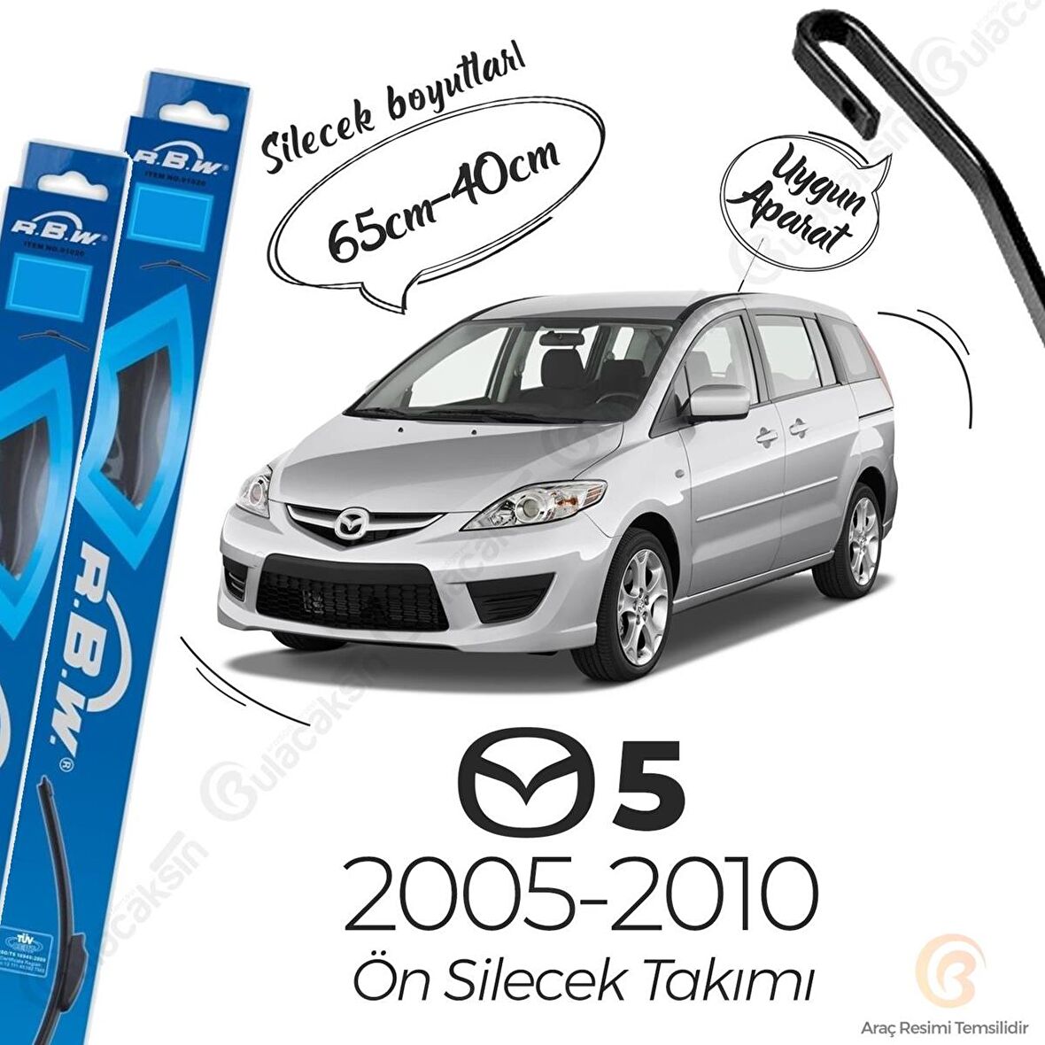 Mazda 5 Muz Silecek Takımı (2005-2010) RBW