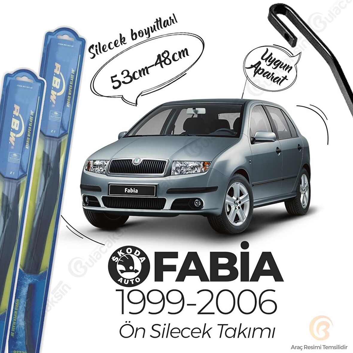 Skoda Fabia Ön Silecek Takımı (1999-2006) RBW Hibrit