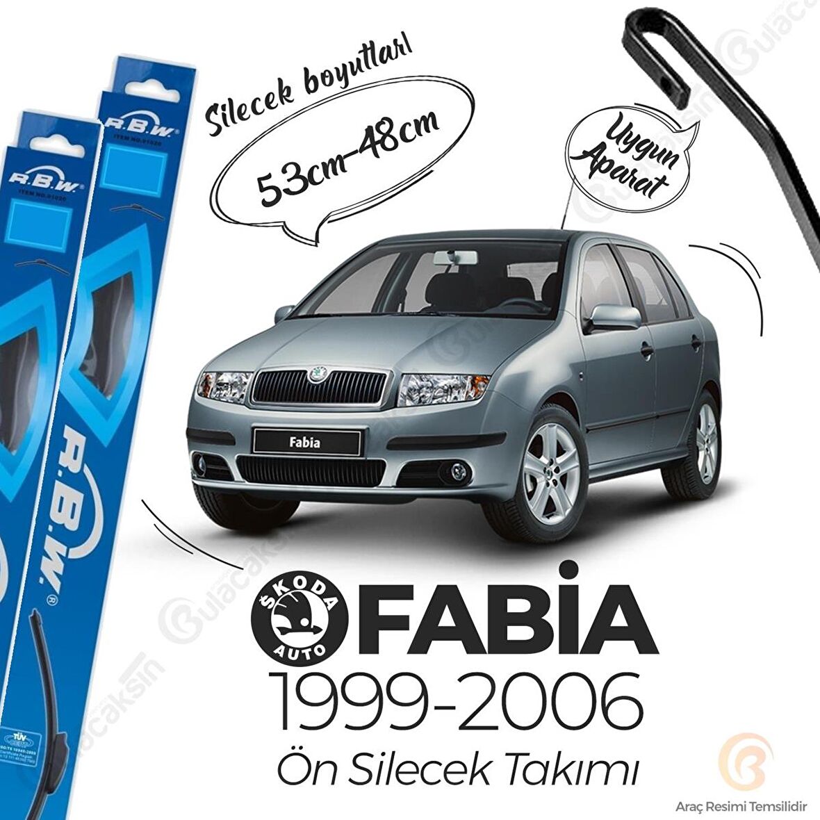 Skoda Fabia Muz Silecek Takımı (1999-2006) RBW