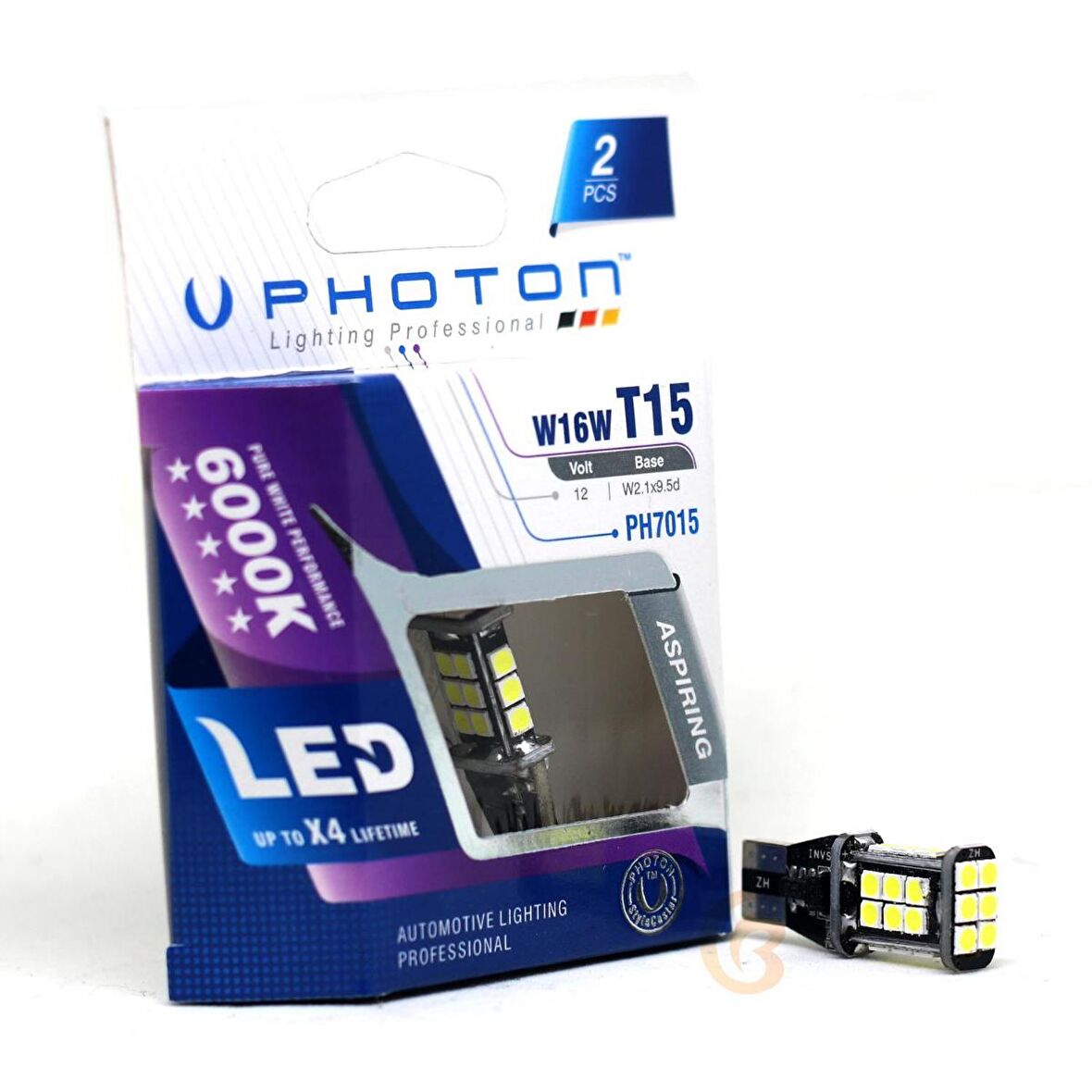 Photon PH7015 T15 W16W Büyük Dipsiz 16W Geri Vites Lambası Beyaz