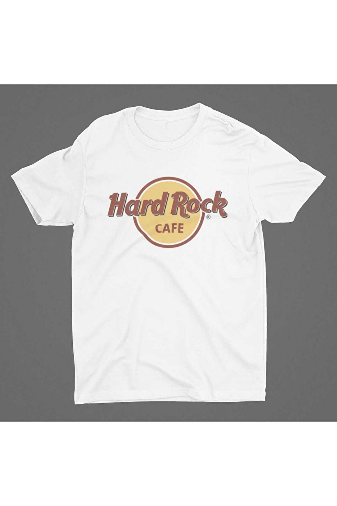 Unisex Siyah Hard Rock Cafe Baskılı  T-Shirt