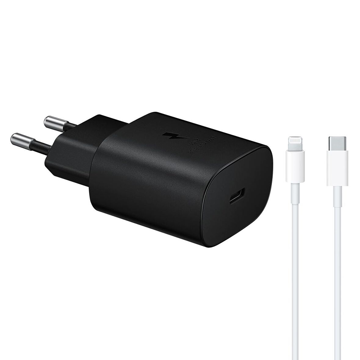 Oem TA800 Lightning - Type-C 25 Watt Hızlı Şarj Aleti Siyah