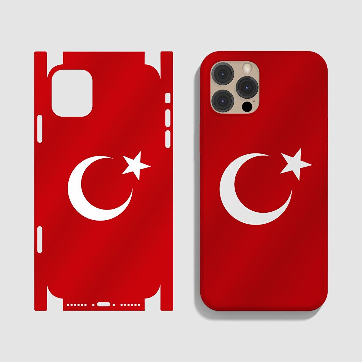 Redmi Note 8 Türk Bayrağı Fullbody Arka Kaplama