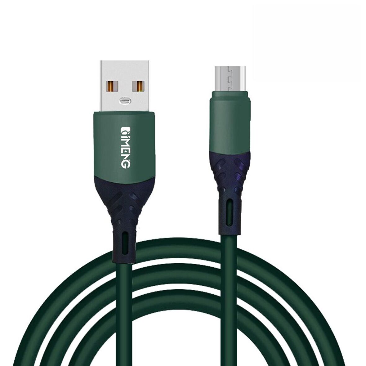 İmeng 6A 100W UsbA to Micro Data ve Hızlı Şarj Kablosu ML60 Yeşil