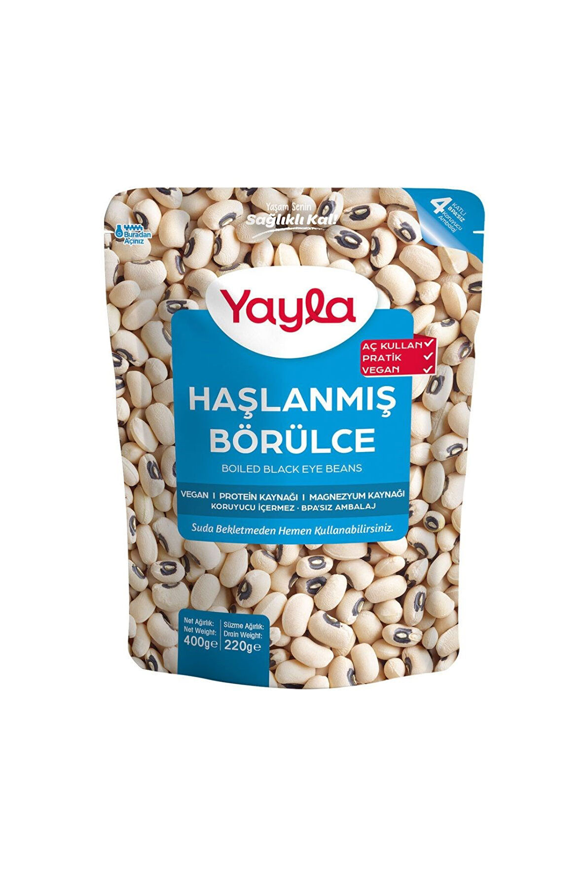 Yayla Haşlanmış Börülce 400 gr