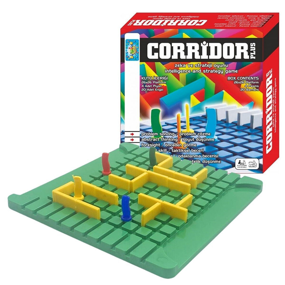 Miracle Omni® Corridor Plus Oyun Seti Zeka ve Strateji Oyunu Koridor Oyunu