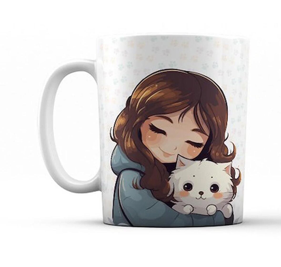 Kedili Kız Kupa Bardak