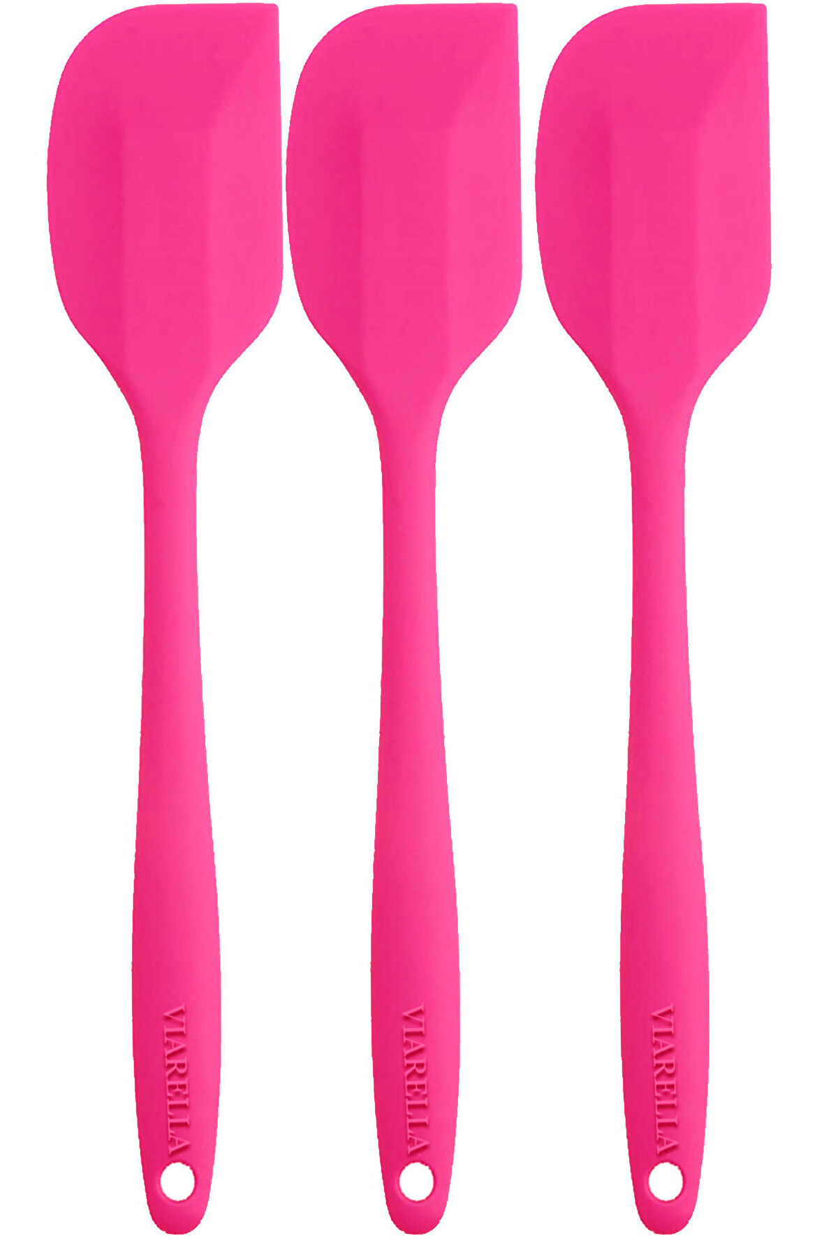 Silikon Spatula Set 3Lü Büyük Boy Yanmaz Çizmez Fuşya