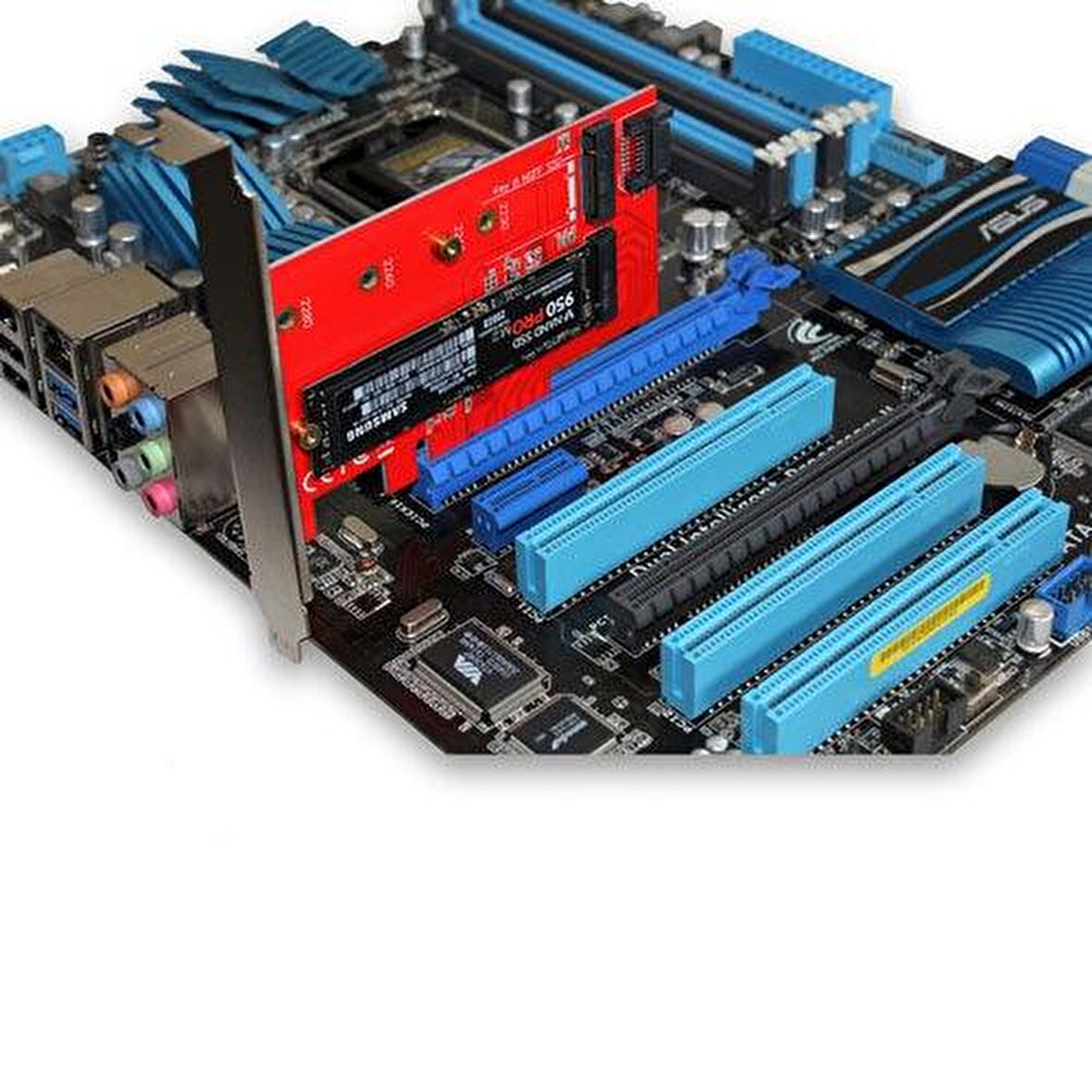 PCIE PCI express X4 M NGFF M.2 + B NVME M.2 Uzatma Kartı