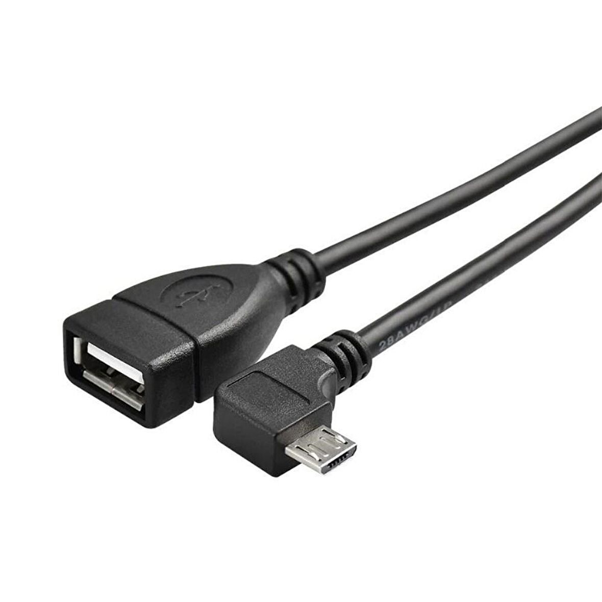 mikro otg 90 derece usb 2.0 mikro otg kablo 2m