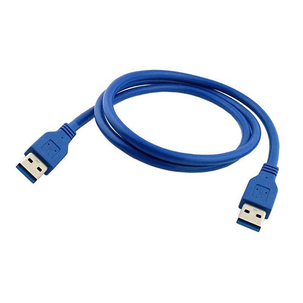 Usb 3.0 erkek erkek 1m Mavi şarj ve data kablosu