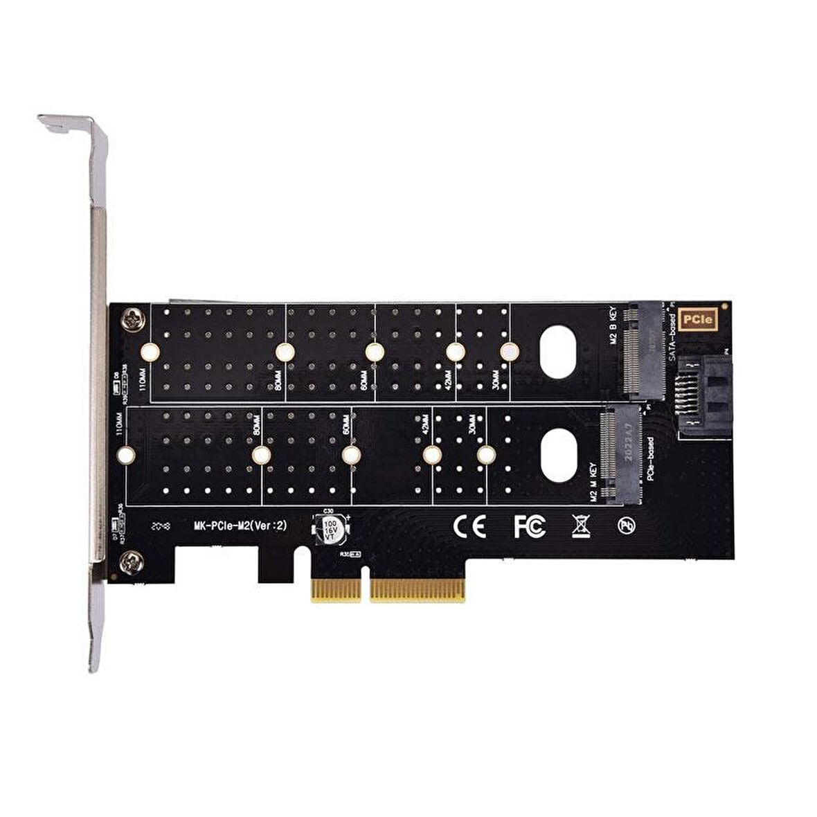 Pcı e 3.0 X4 to m2 ngff -nvme ssd kart adaptörü