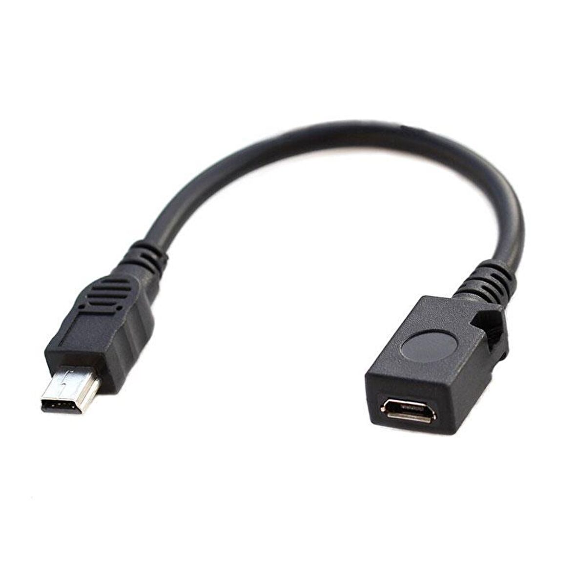 5 pin mini usb erkek to mikro usb dişi kablo 10 cm