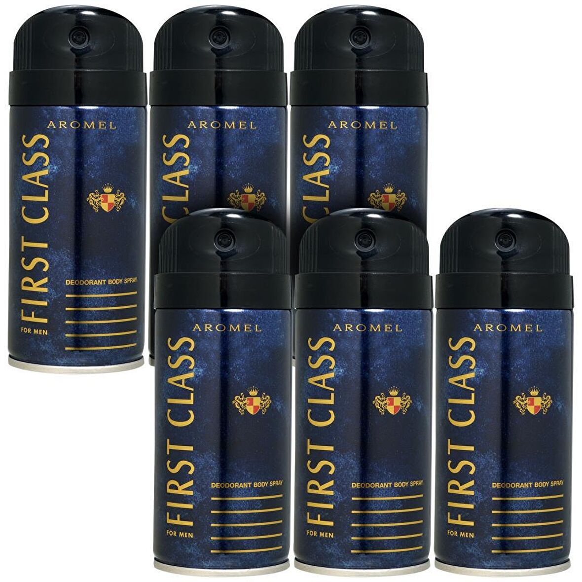 First Class Aromel Pudrasız Sprey Deodorant 150 ml x 6