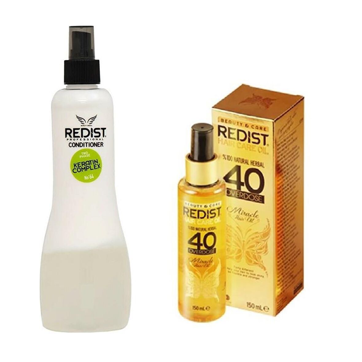 Redist Fön Suyu Keratin 400Ml + Saç Bakım Yağı 40 Bitki