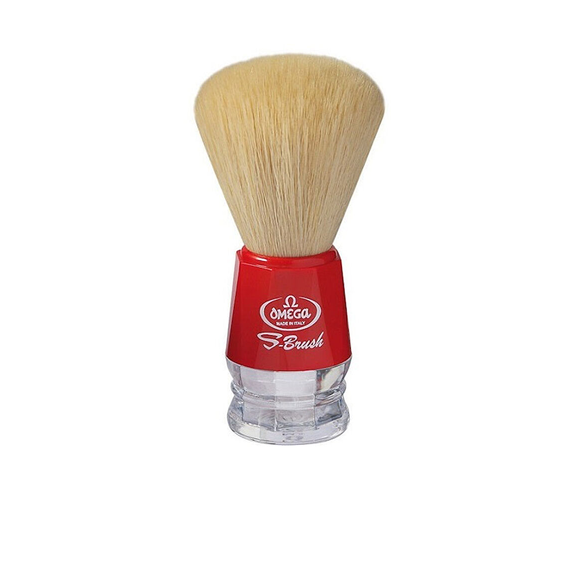 Omega S-Brush 10018 Sentetik Sakal Tıraş Fırçası Kırmızı