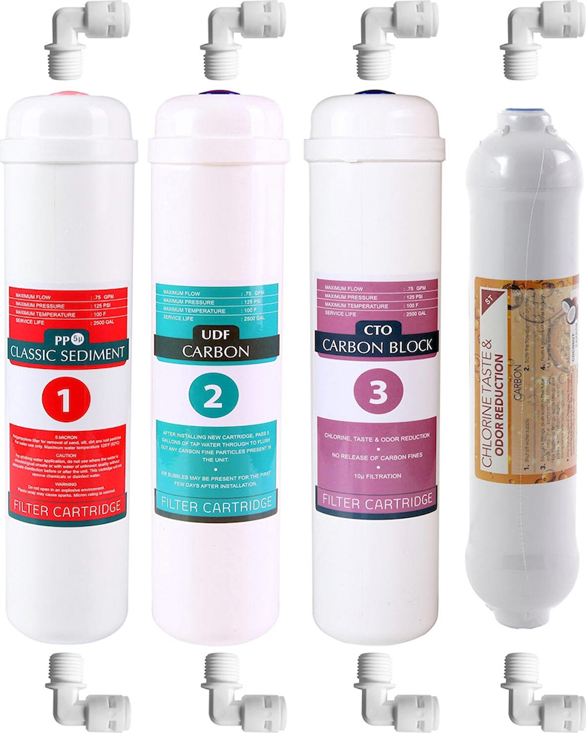 E-Water Ihlas Aura Cebilon Plus Uyumlu 4'lü Filtre Seti Ihlas Cebilon Filtre