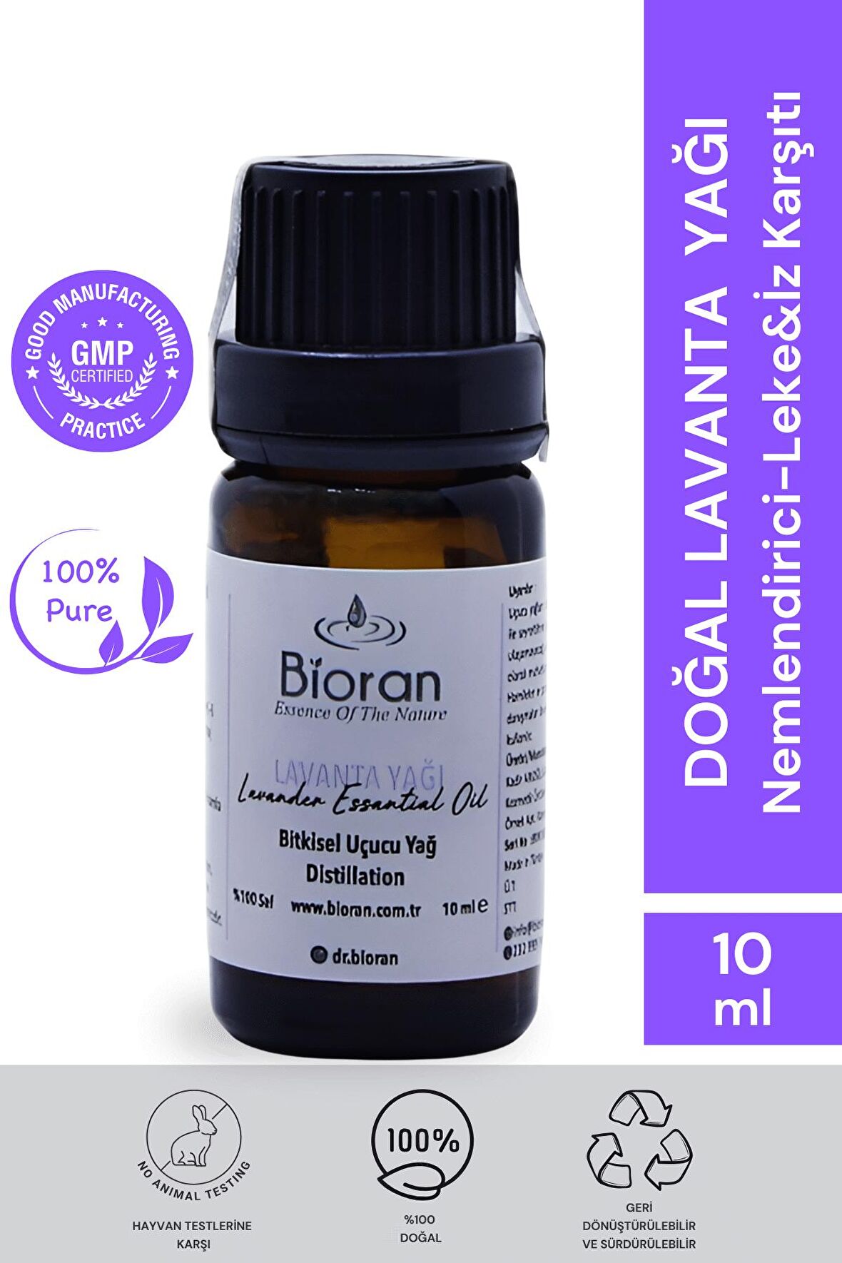 Lavanta Yağı % 100 Saf Bitkisel Uçucu Yağ 10 ml. (Lavender Essential Oil )