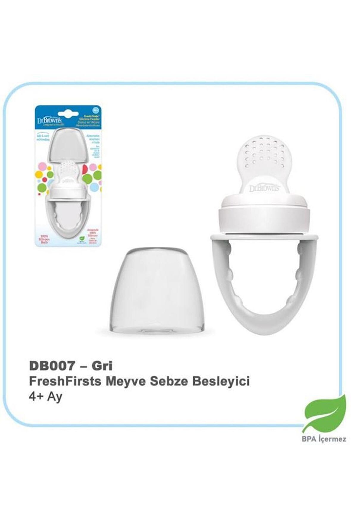 Dr. Brown's FreshFirsts Meyve Sebze Besleyici Gri