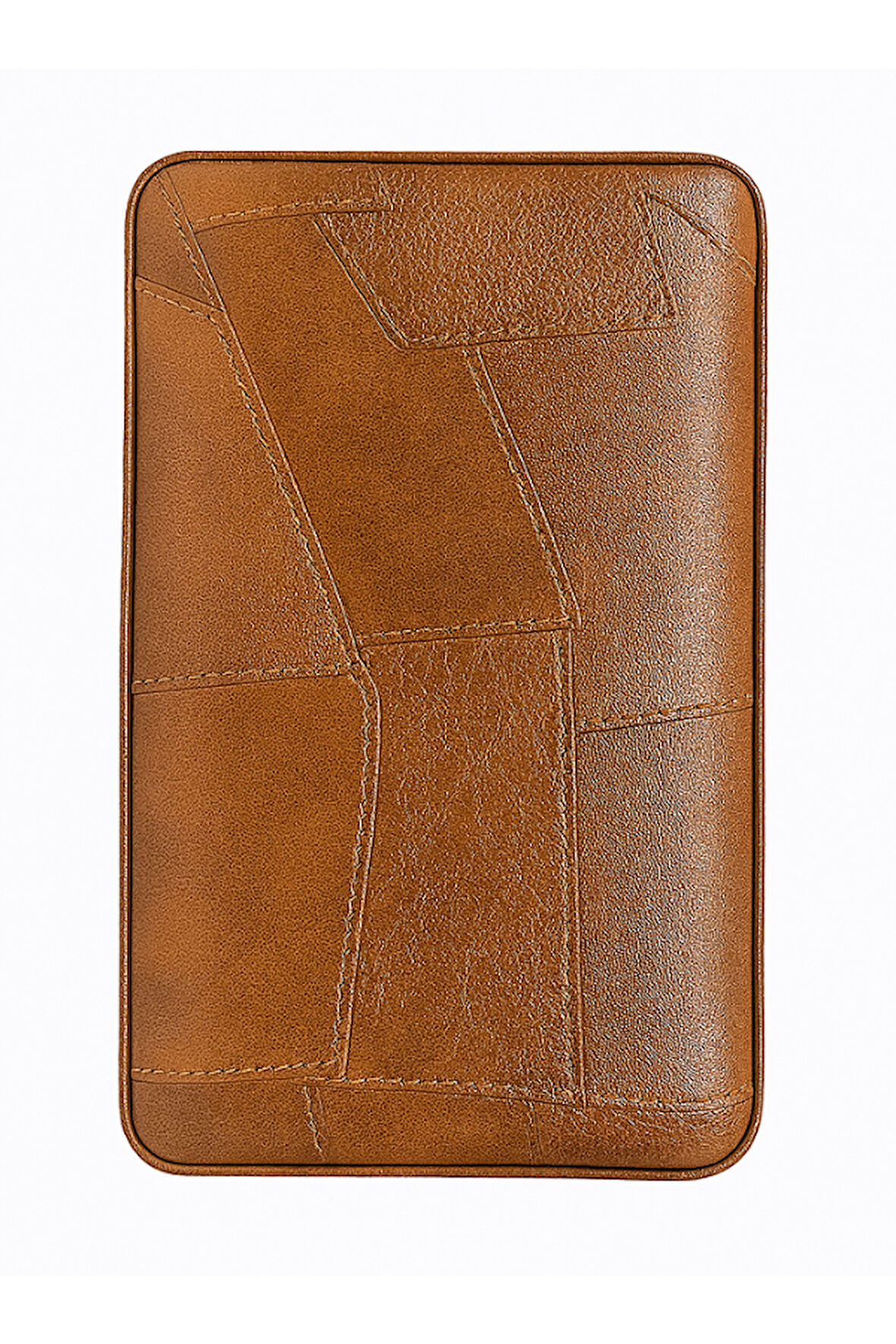 Cohiba  Dahili Çakmaklı Kahverengi Desenli Deri Puro Taşıma Çantası - Seyahat Humidoru