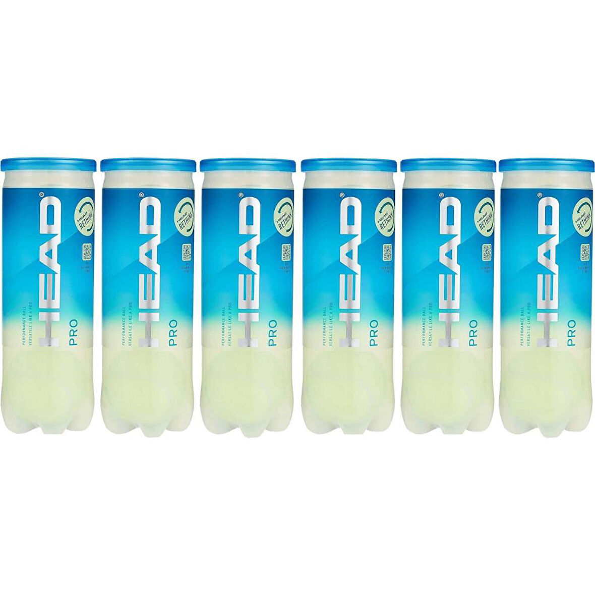 Head Pro 3'lü Tenis Topu - 6 Tüp