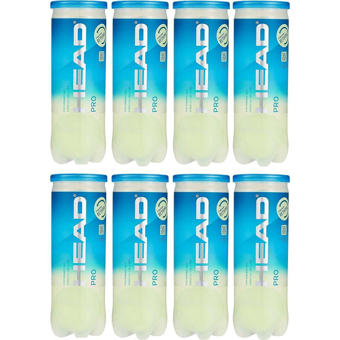 Head Pro 3'lü Tenis Topu - 8 Tüp
