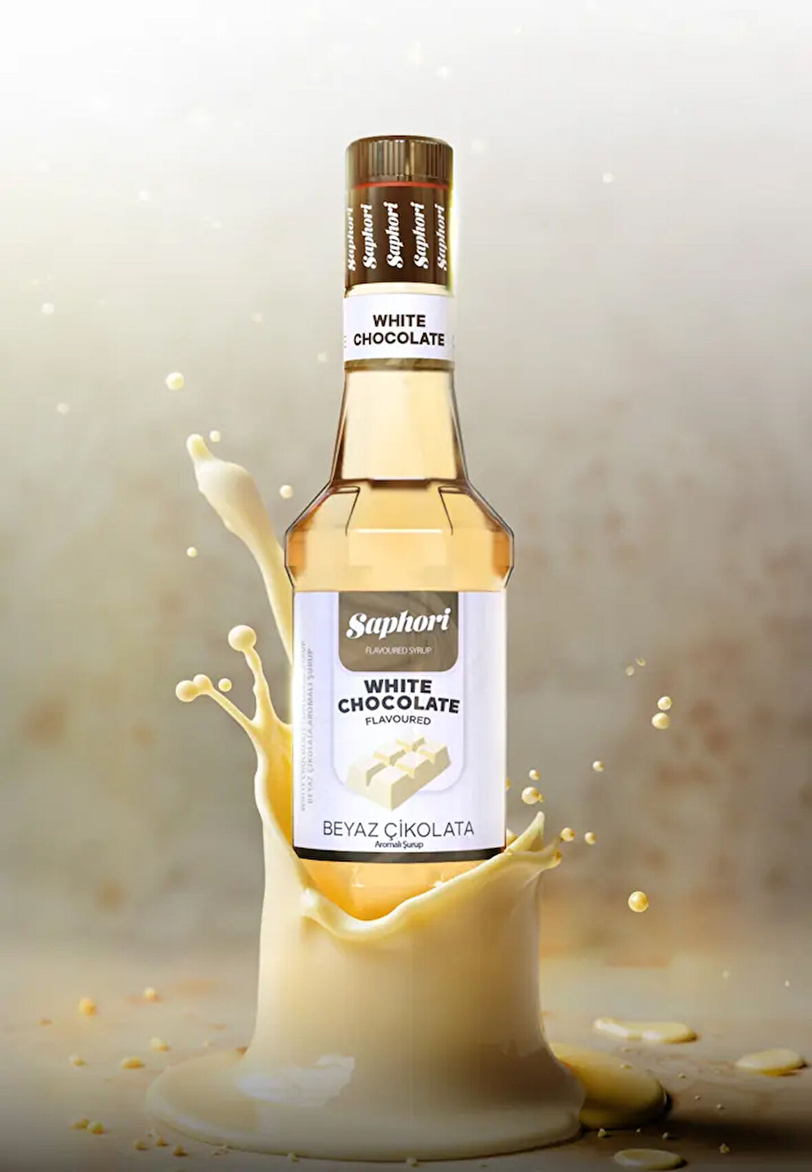 Saphori Beyaz Çikolata Aromalı Kokteyl Şurubu Beyaz Çikolata Şurubu, Kahve Şurubu 700 ML