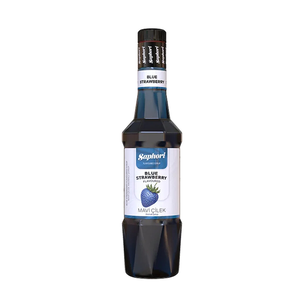 Saphori Mavi Çilek Aromalı Kokteyl Şurubu Mavi Çilek Şurubu 700 ML