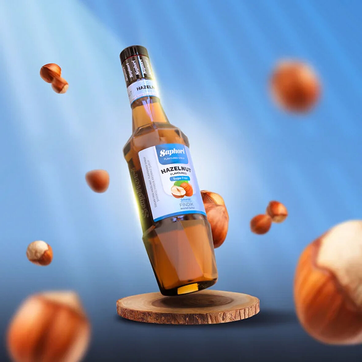 Saphori Şekersiz Fındık Aromalı Kokteyl Şurubu Şekersiz Fındık Şurubu 700 ML