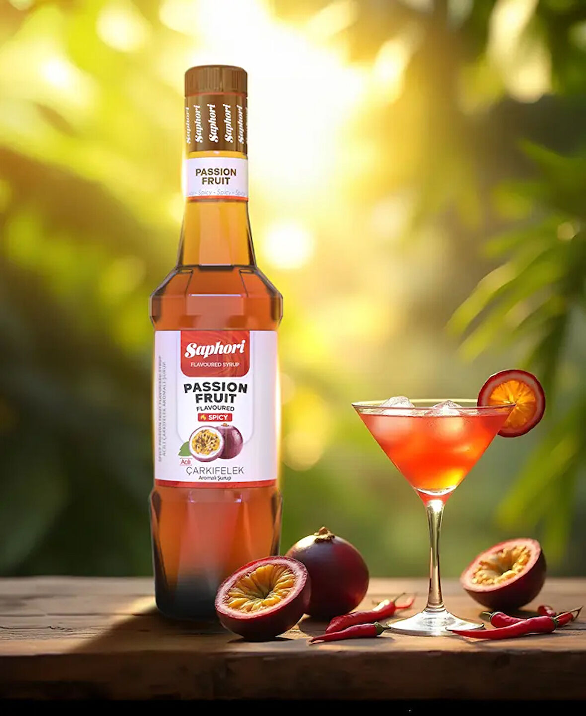 Saphori Acılı Çarkıfelek Şurubu 700 ML