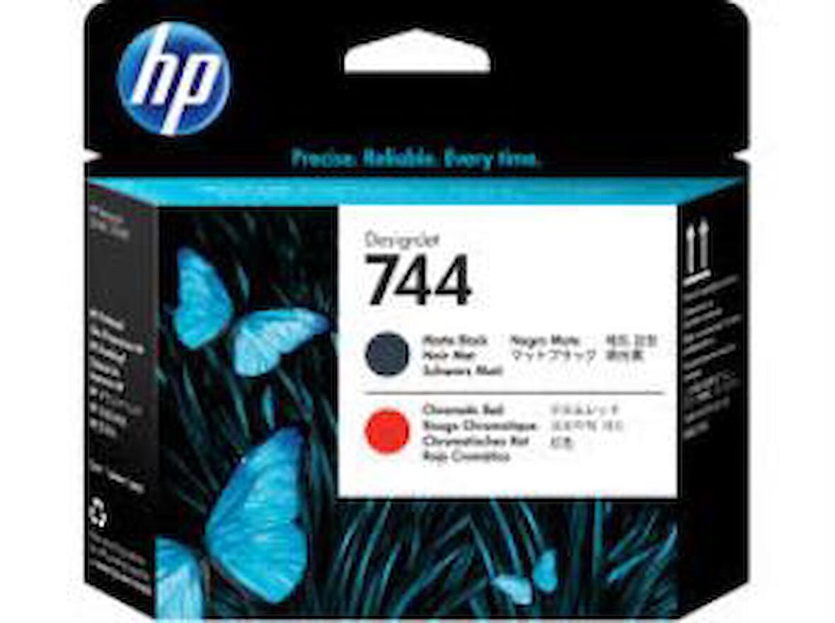 Hp 744-F9J88A Mat Siyah Kromatik Kırmızı Baskı Kafası