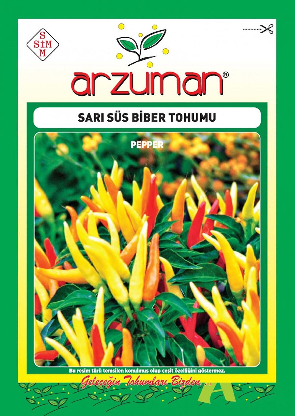 Sarı Süs Biber Tohumu (Turşuluk)(5 gr)