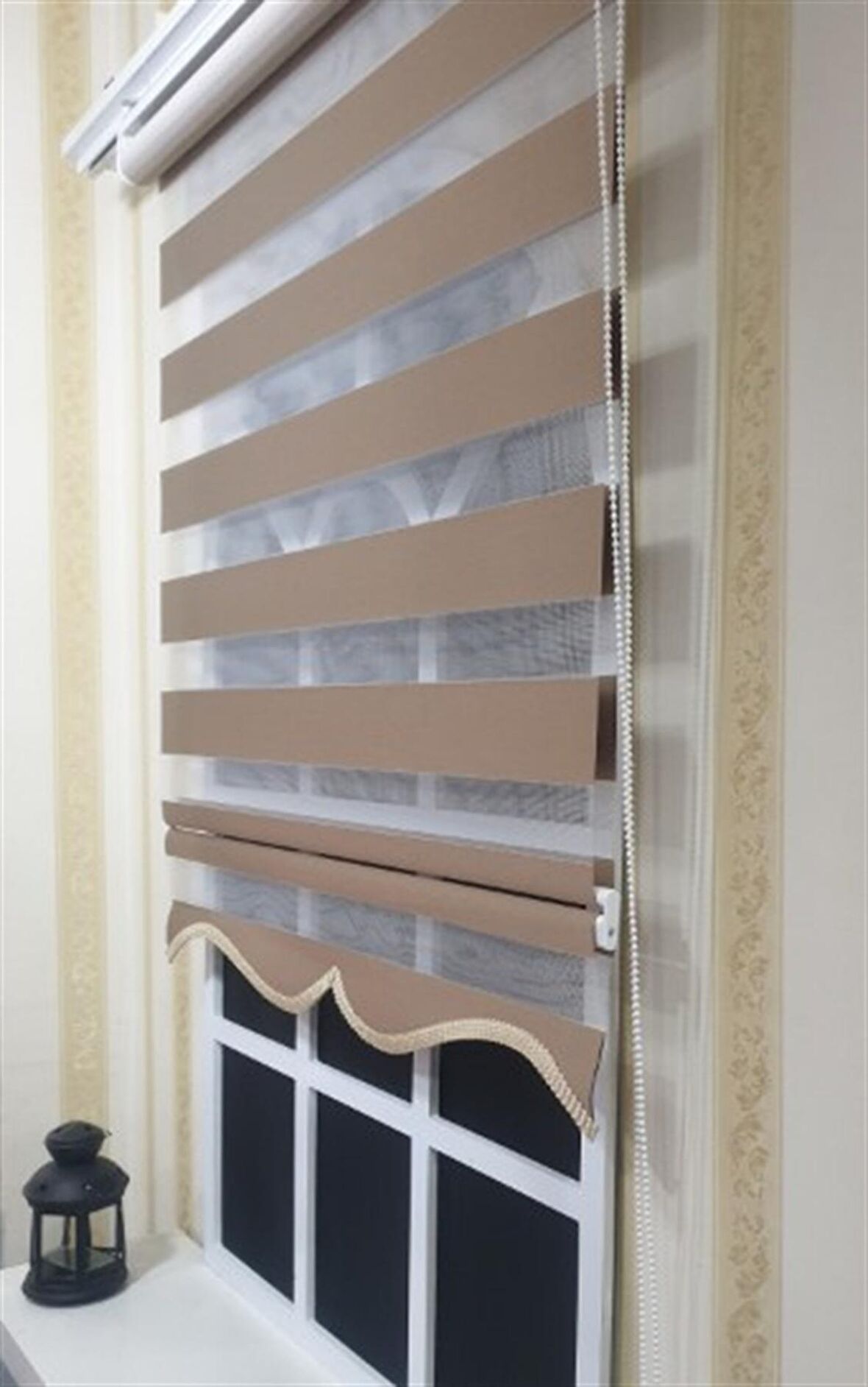 Zebra Stor Perde Sütlü Kahverengi ST 035