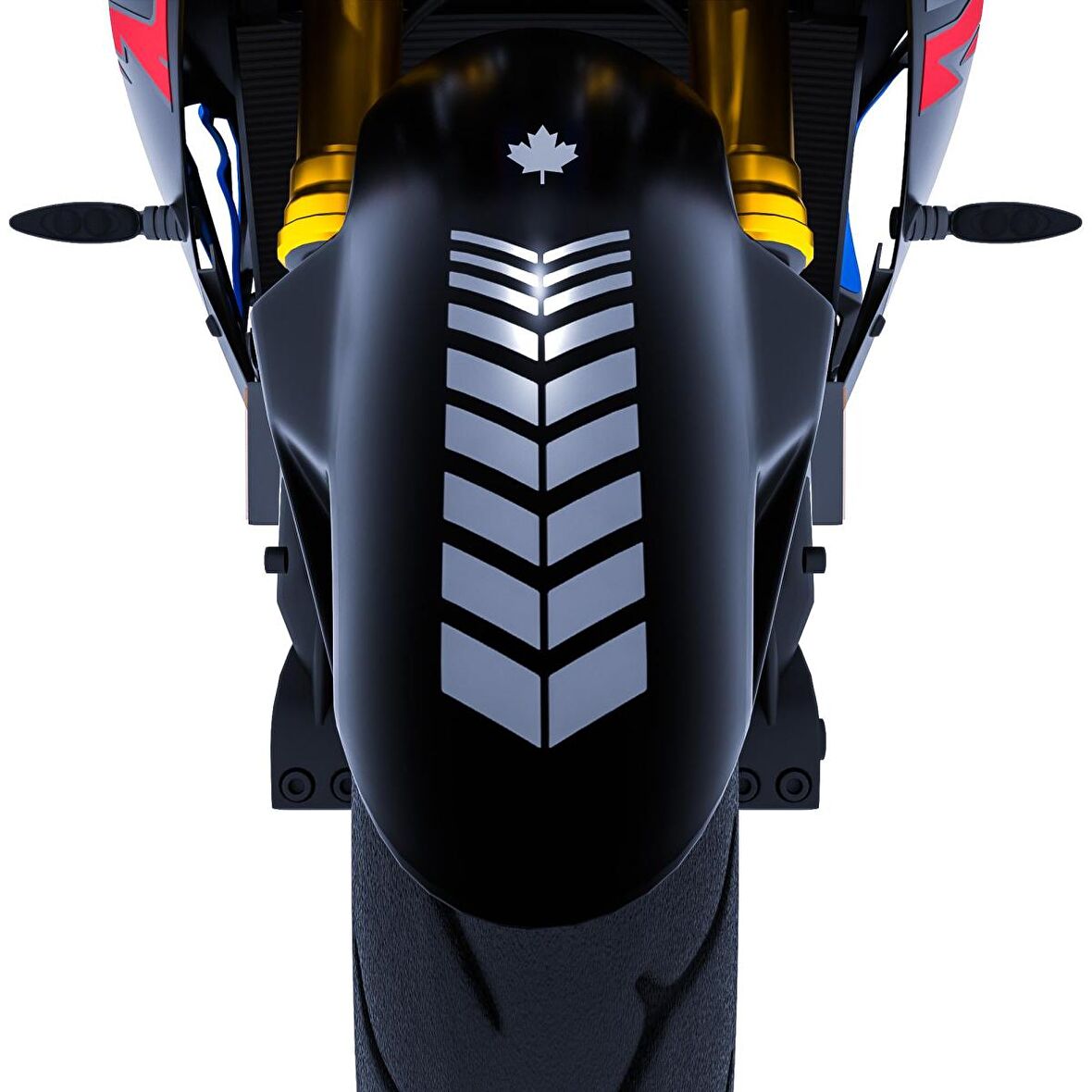 2 Adet Sport Motosiklet Çamurluk Taş Grisi Kask Sticker Çınar Extreme 