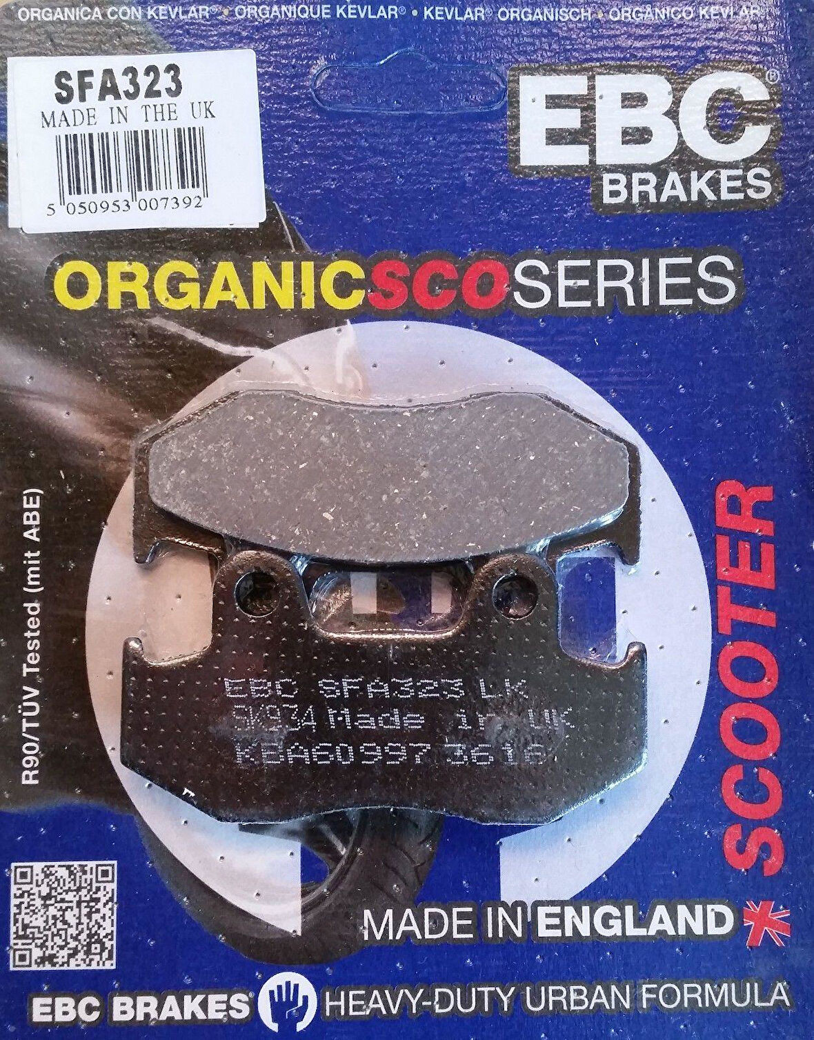 Ebc Sfa323 2002-2007 Honda Dylan 150 Uyumlu Ön Fren Balatası Organik Balata