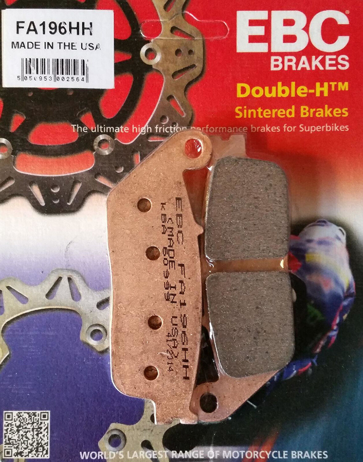 Ebc Fa196Hh 1997-2016 Honda Shadow Spirit 750 Uyumlu Ön Fren Balatası Sinterli Balata