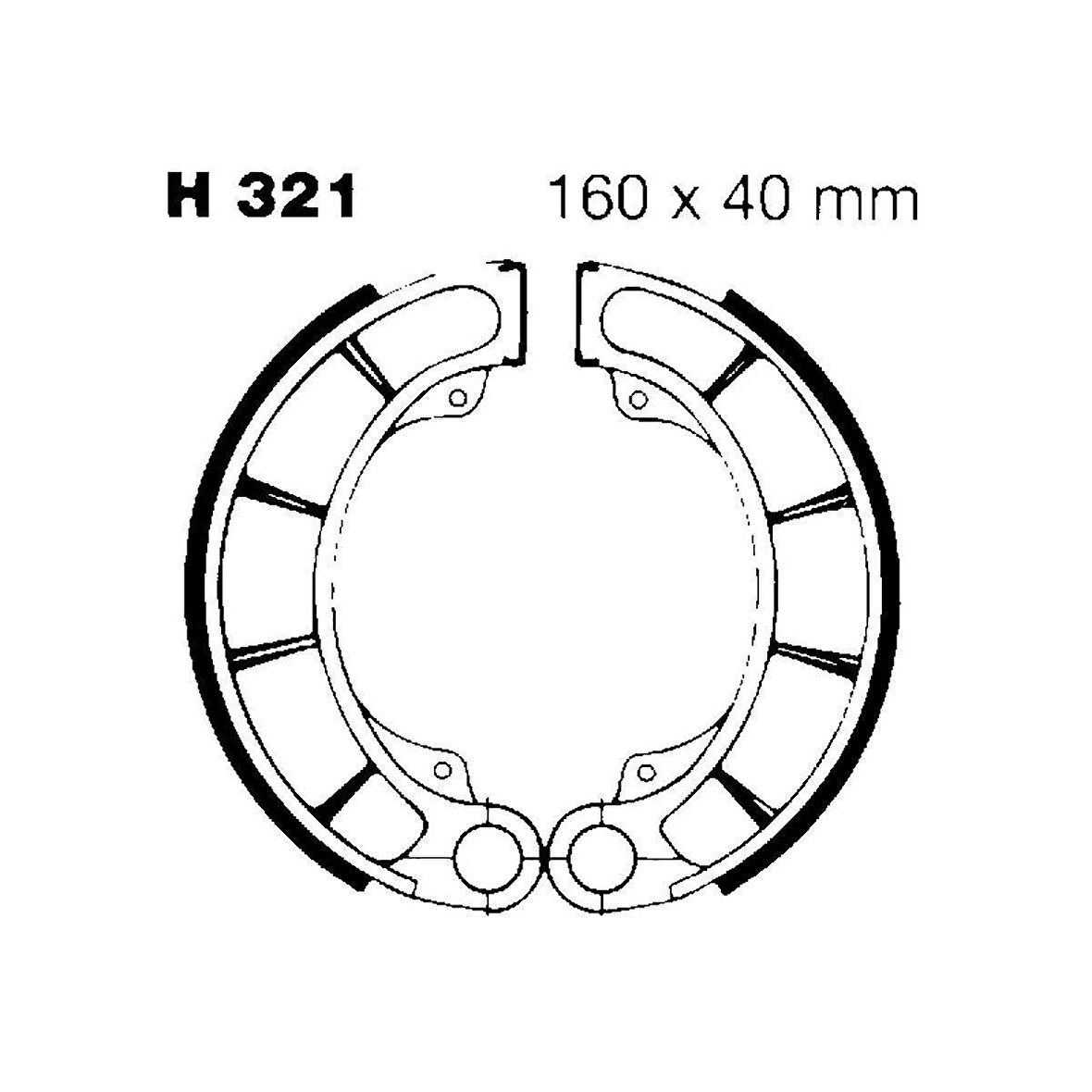 Ebc H321 1994-2007 Honda VT 600 Shadow Uyumlu Arka Fren Balatası Yaylı Kampana Set