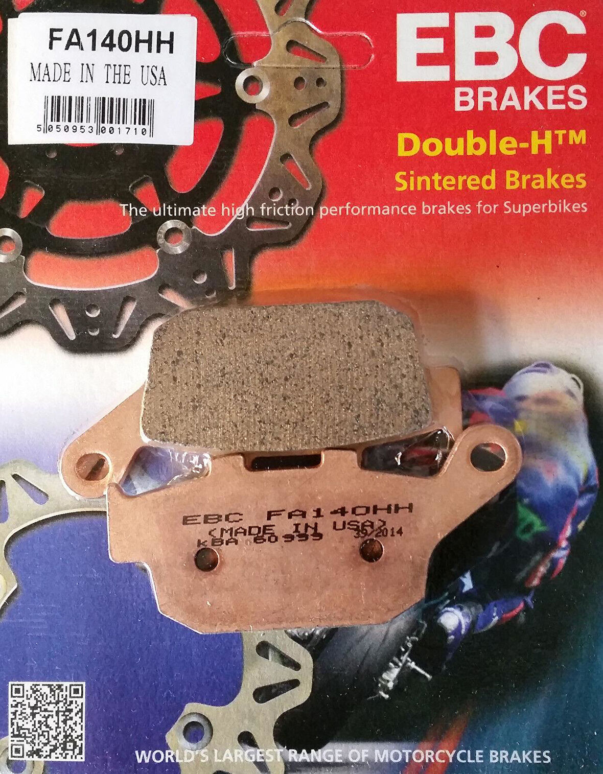Ebc Fa140Hh 1991-1999 Honda XL 600 Transalp Uyumlu Arka Fren Balatası Sinterli Balata