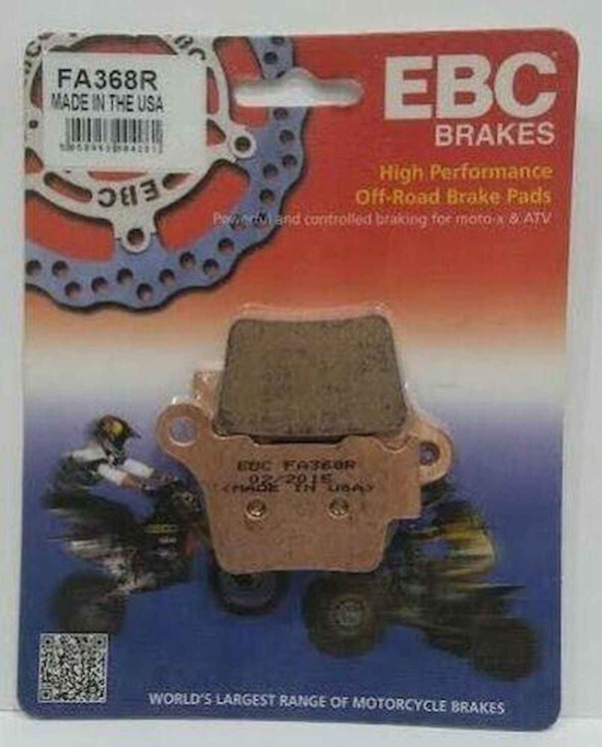 Ebc Fa368R 2014-2023 Husqvarna FE 250 Uyumlu Arka Fren Balatası Sinterli Balata