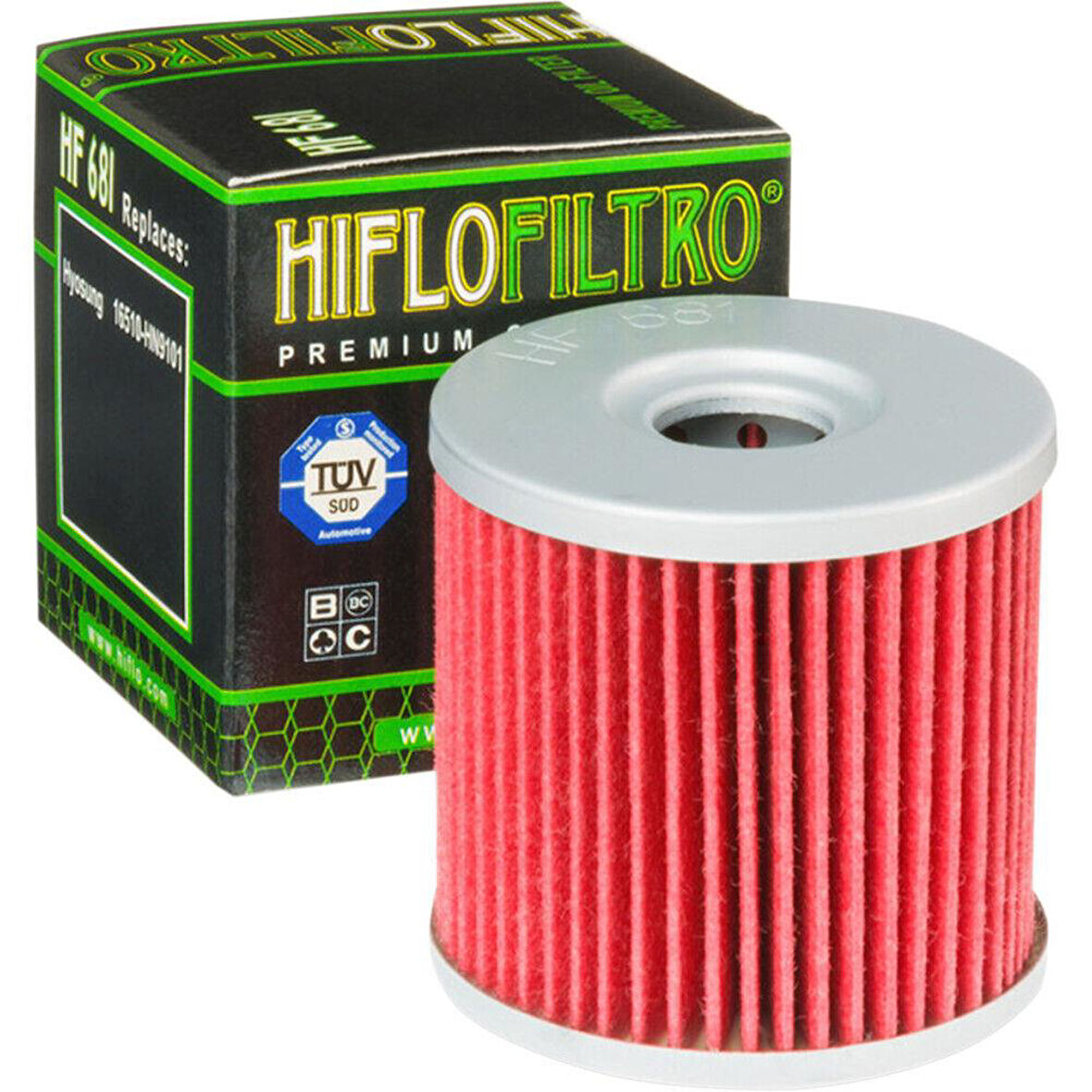 Hiflo Hf681 2005-2015 Hyosung GV 650 Uyumlu Yağ Filtresi