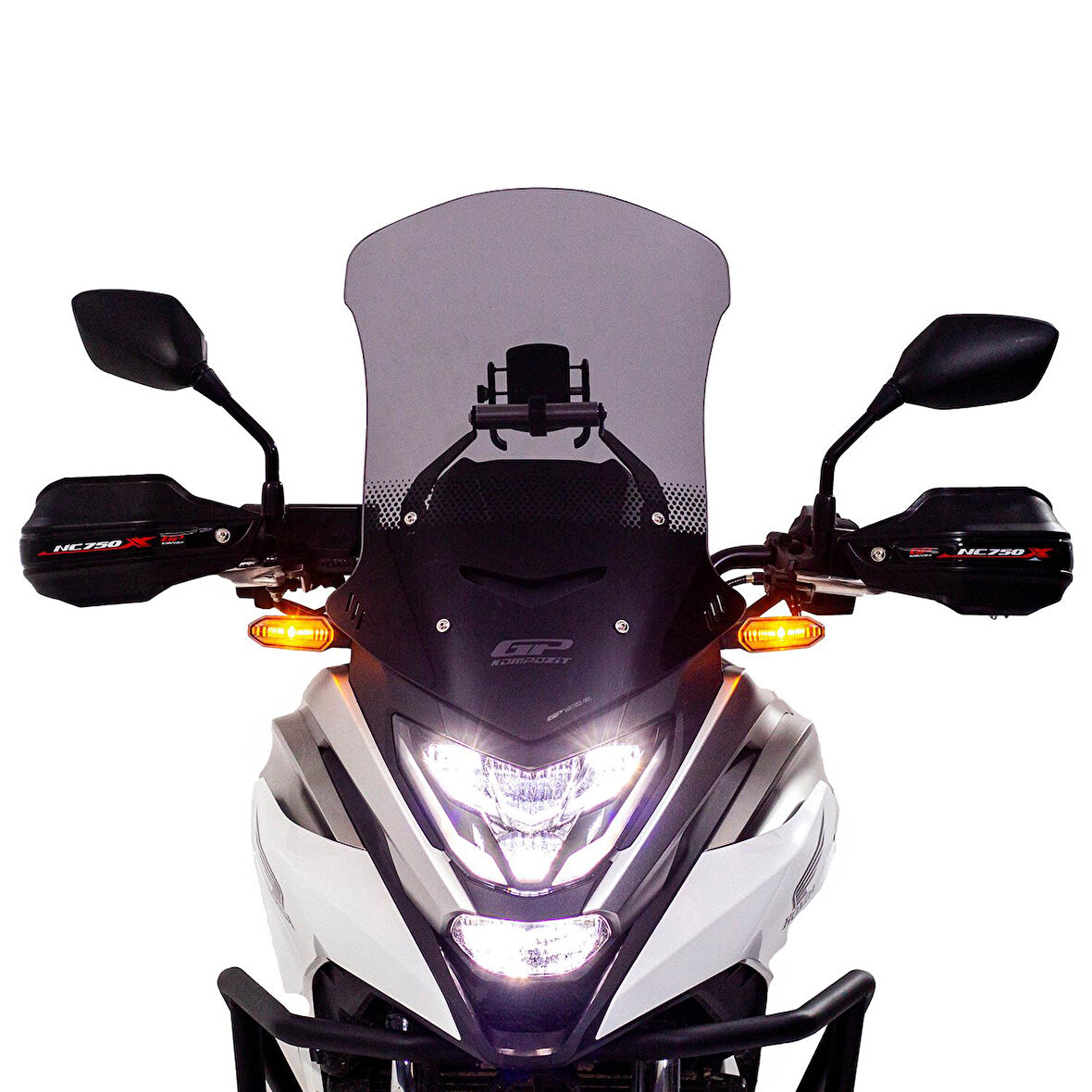 GP Kompozit 2012-2025 Honda NC 750 X Uyumlu Plastik Elcik Koruma Siyah