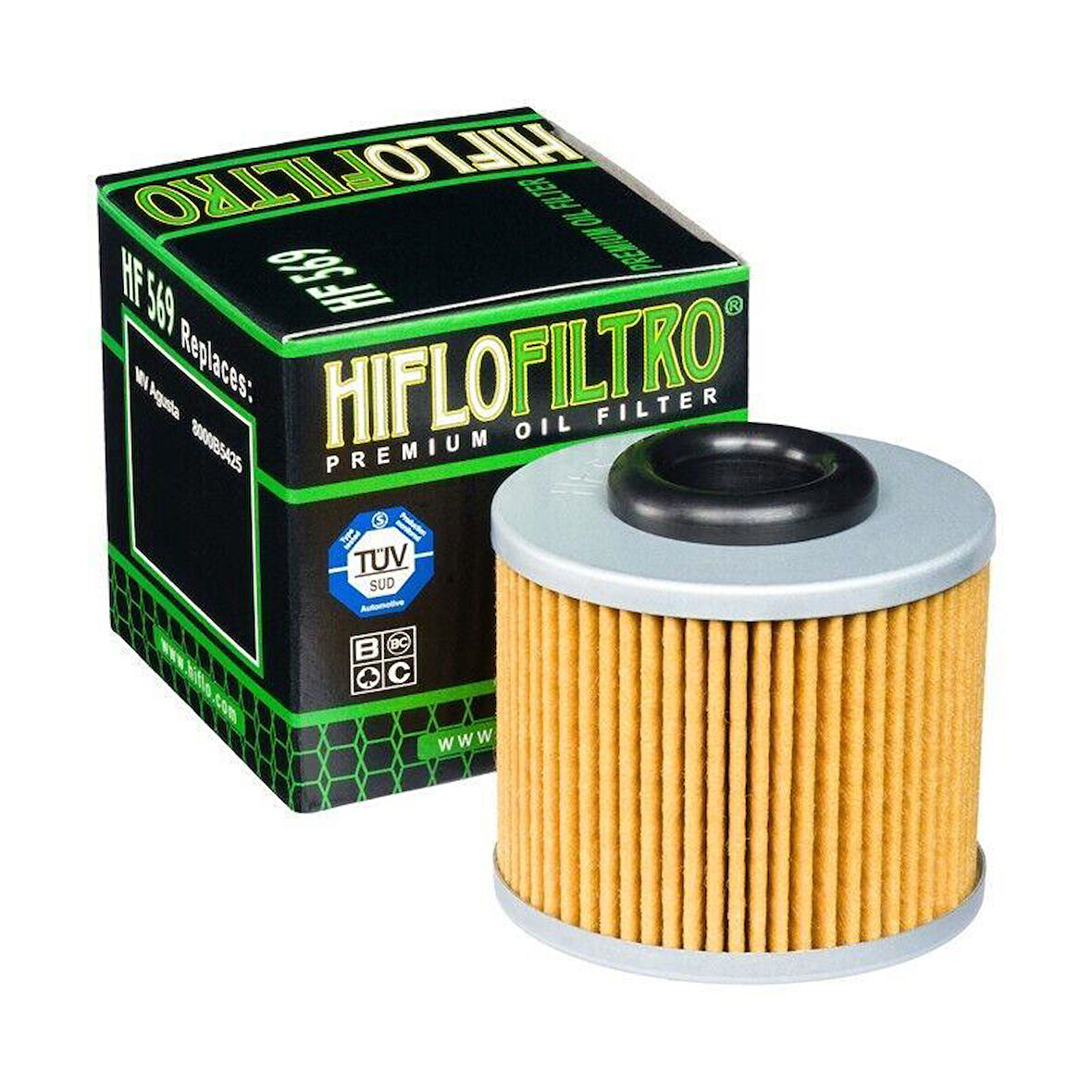 Hiflo Hf569 2015-2017 MV Agusta Brutale 800 RR Uyumlu Yağ Filtresi