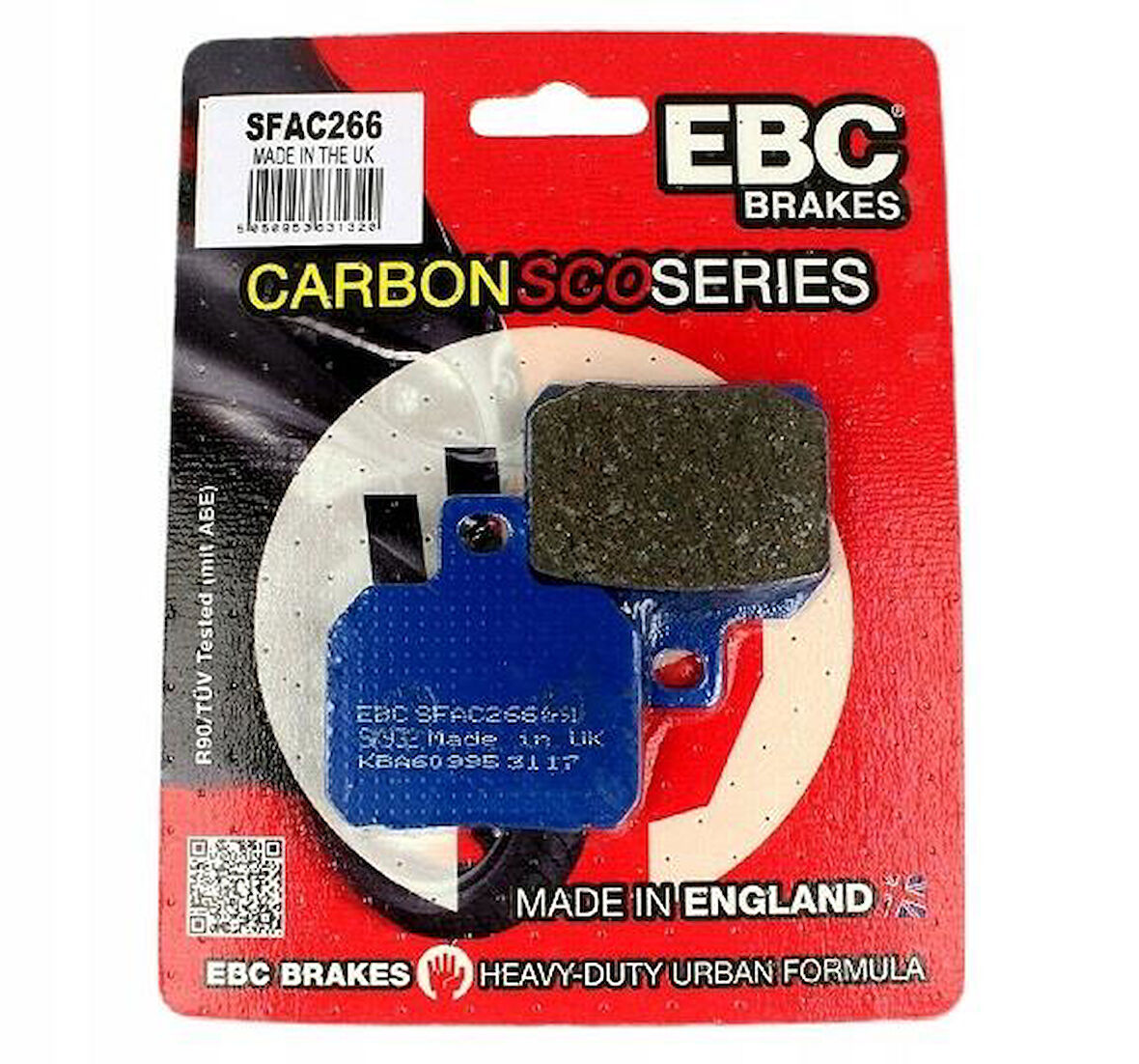 Ebc Sfac266 2007-2012 Piaggio Beverly 500 Uyumlu Arka Fren Balatası Karbon Balata