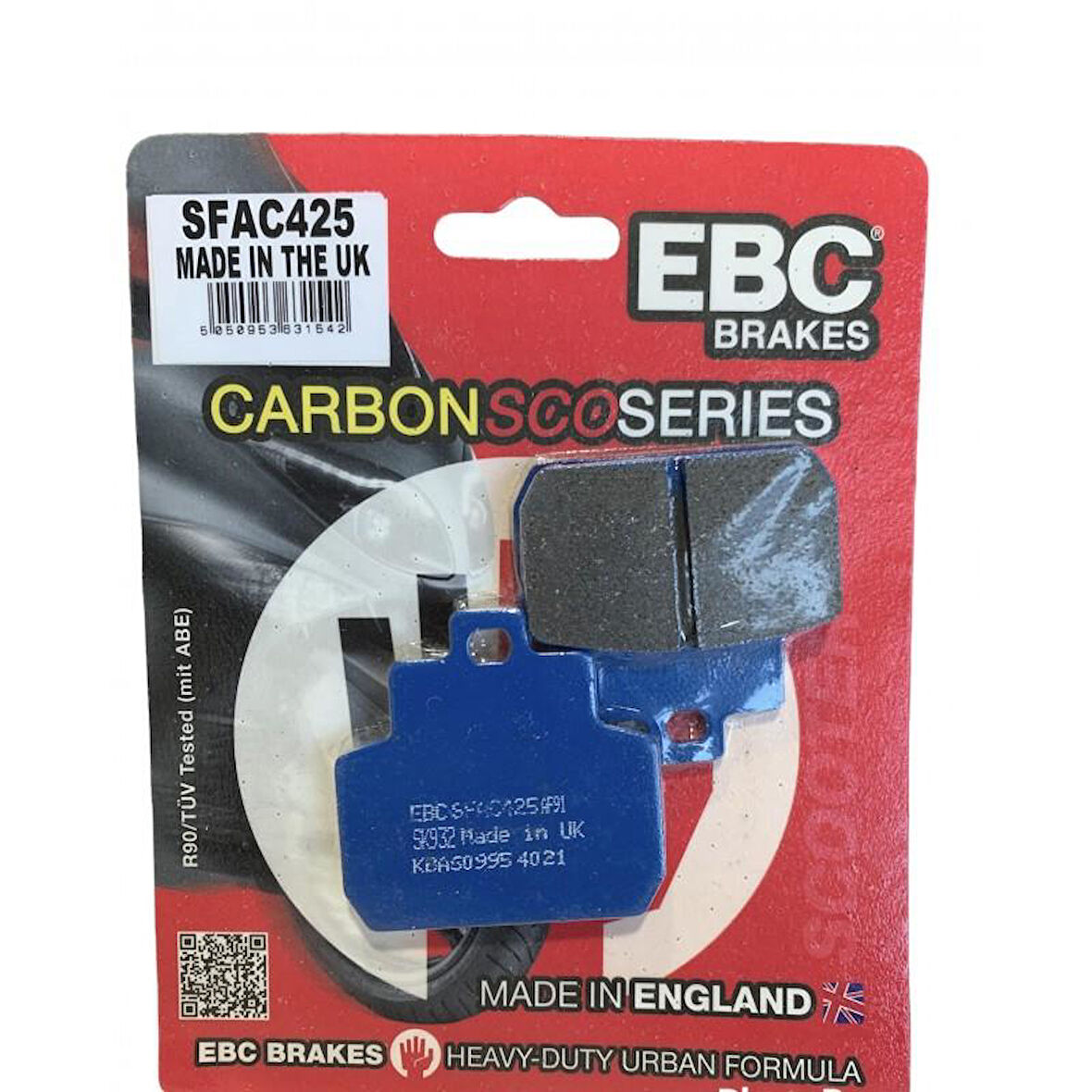 Ebc Sfac425 2006 Piaggio Beverly 500 Uyumlu Arka Fren Balatası Karbon Balata