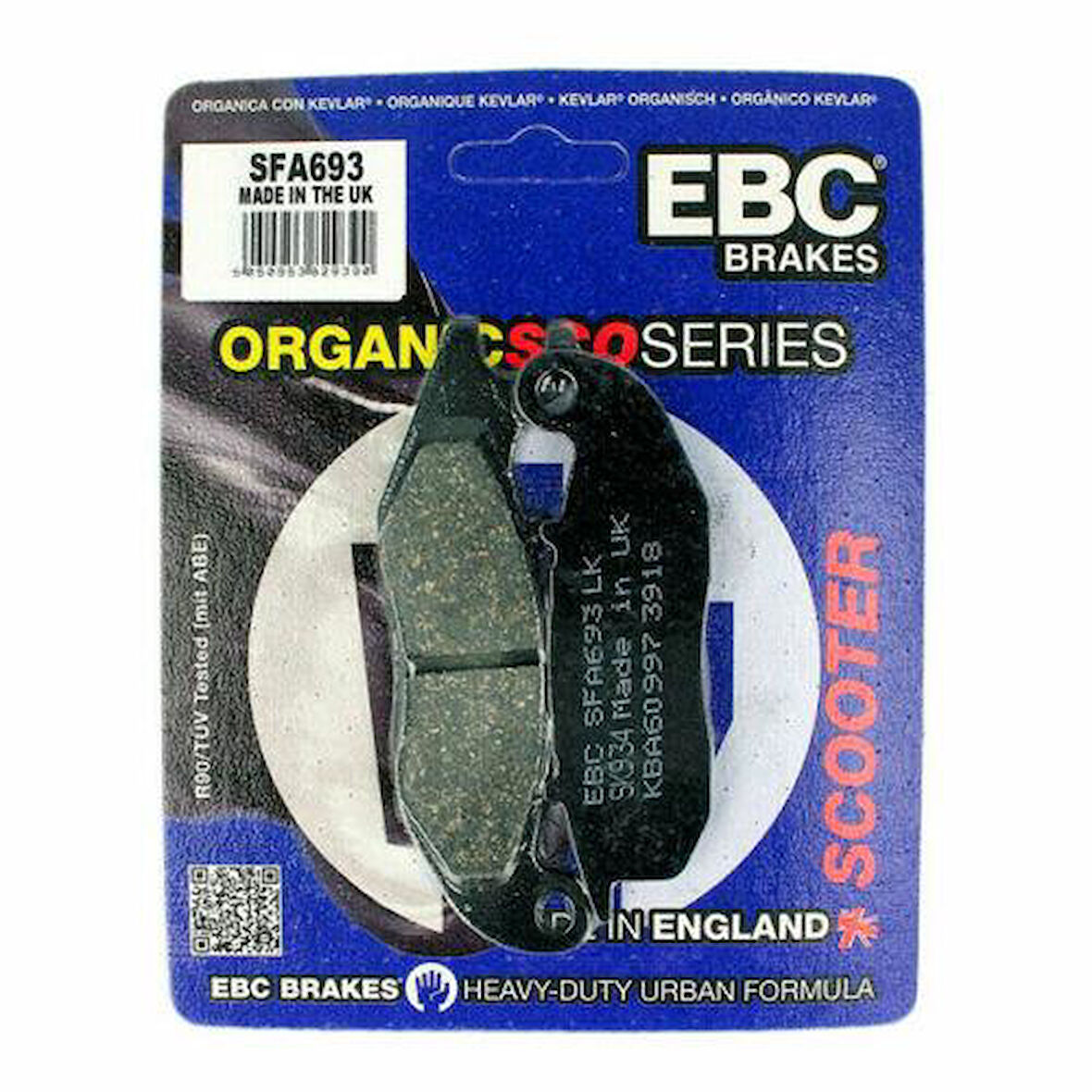 Ebc Sfa693 2015-2021 Piaggio Liberty 150 Uyumlu Ön Fren Balatası Organik Balata