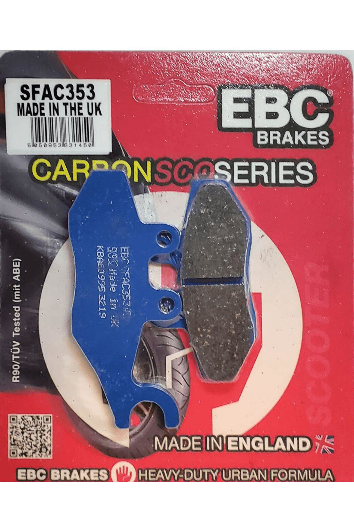 Ebc Sfac353 2000-2004 Piaggio Skipper 150 Uyumlu Ön Fren Balatası (Heng Tong Caliper)