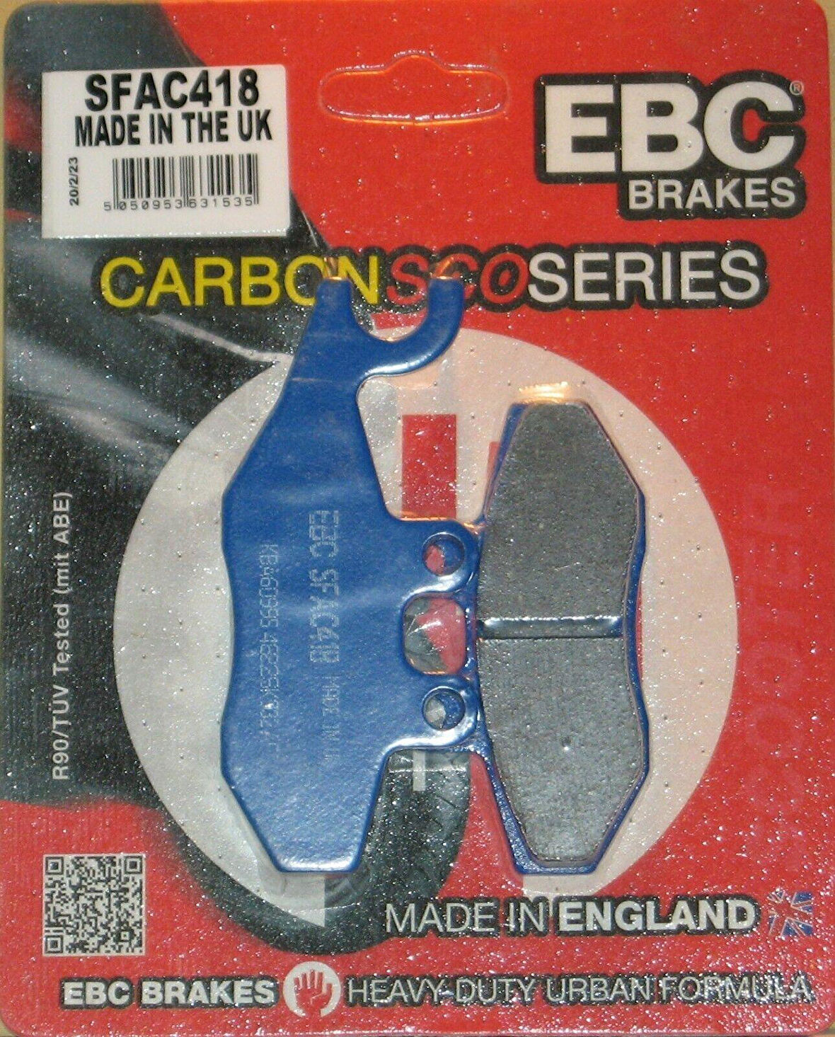 Ebc Sfac418 2005-2006 Piaggio X9 250 Uyumlu Ön Sağ Fren Balatası Karbon Balata